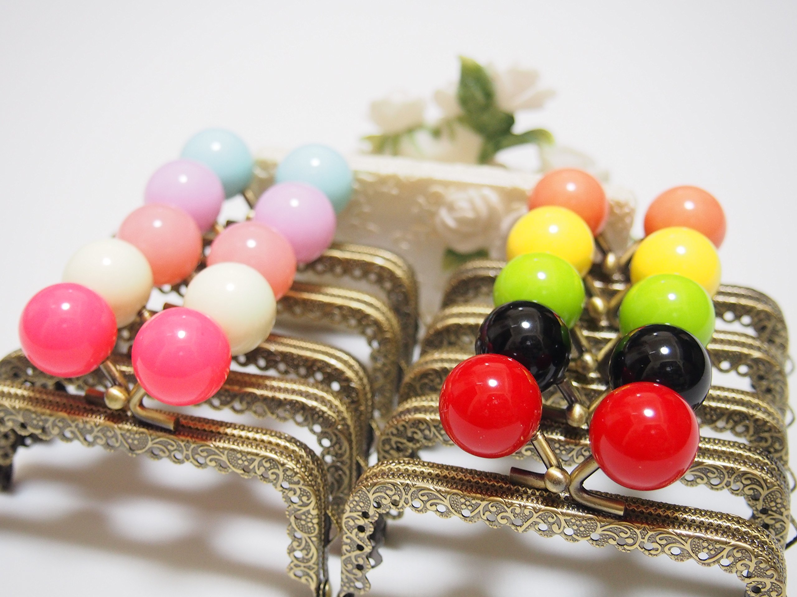 Amazon | ☆10色セット☆ 口金 がま口 8.5cm あめ玉 アーチ